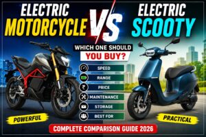 Electric Motorcycle vs Electric Scooty,electric bike price